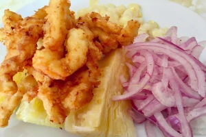 plato chicharrón de pota